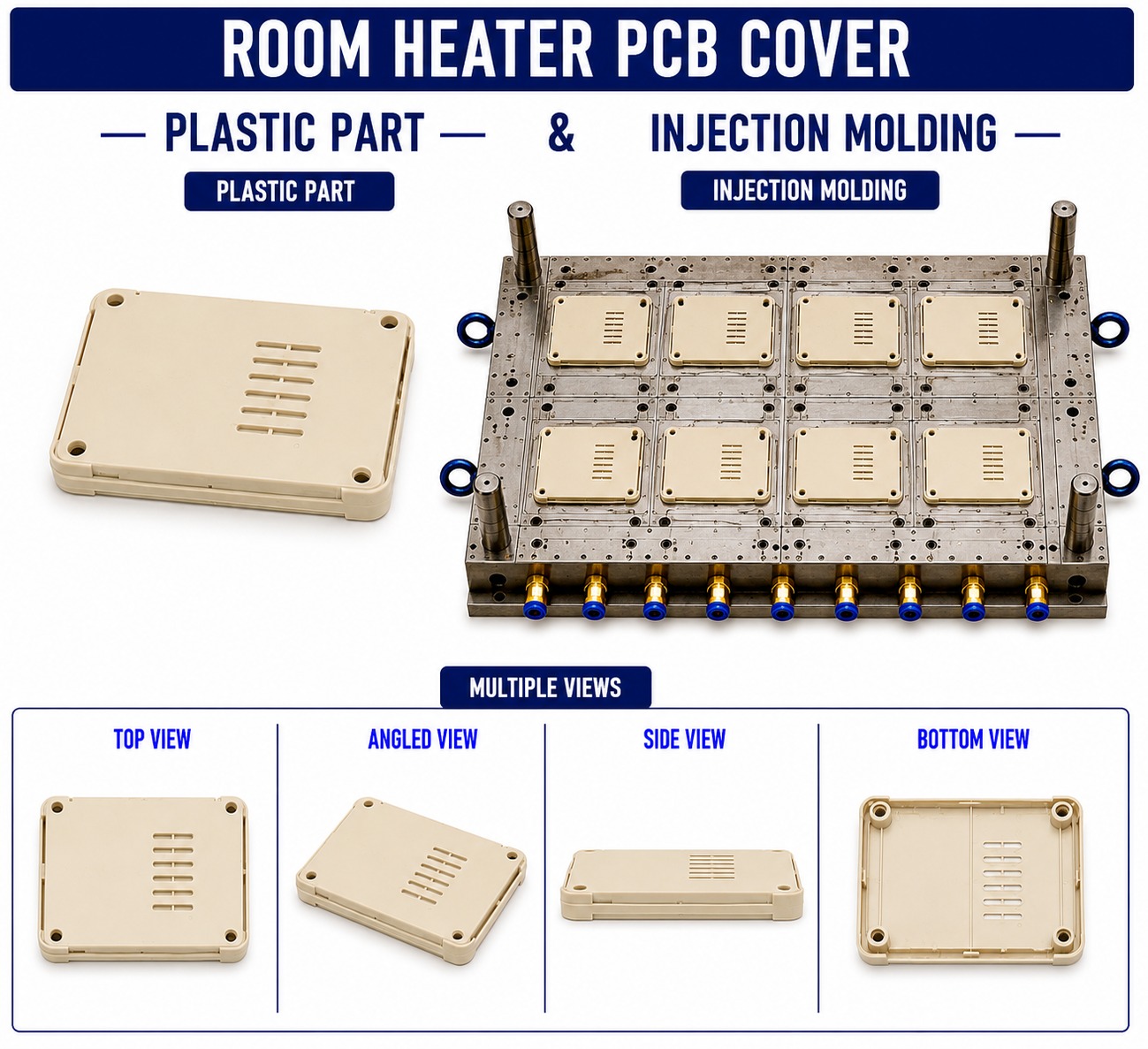 Room Heater Plastic Pcb Cover Mould and Moulding Service